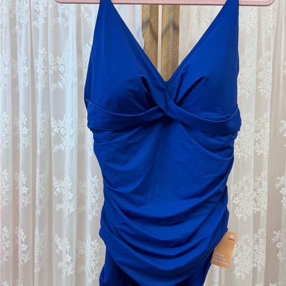 Popilush Blue Women's One Piece Swimsuit - Picture 1 of 4
